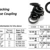 Rubber packing for hose coupling